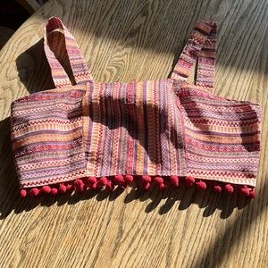 Cider pom pom crop top.